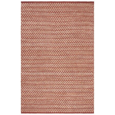 Safavieh Natural Fiber Hand Loomed Rectangle Area Rug Natural & Rust - 5 x 8 ft. NFB701P-5